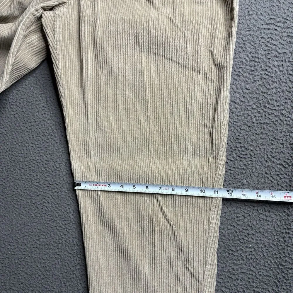 Vintage 90'S Dockers Khakis corduroy pants two-pleat wide wale men's size 36x32